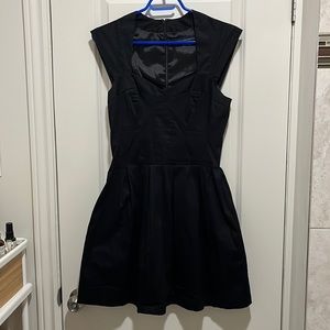 French Connection 2000s Flared Bustier Style Dress with Pockets